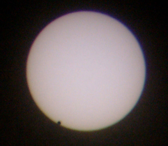 Venustransit 8. Juni 2004, 7:37 Uhr MESZ