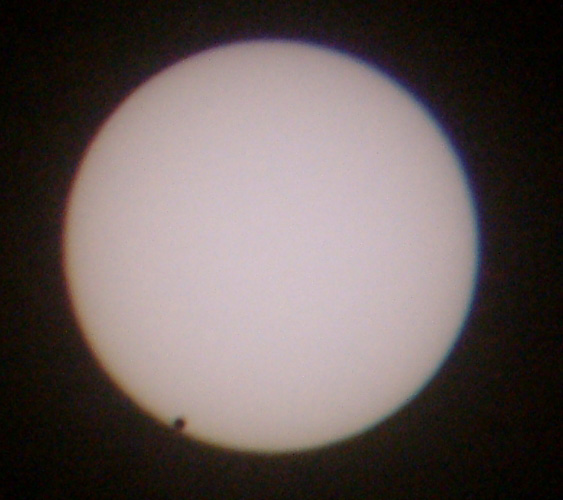 Venustransit 8. Juni 2004, 7:39 Uhr MESZ